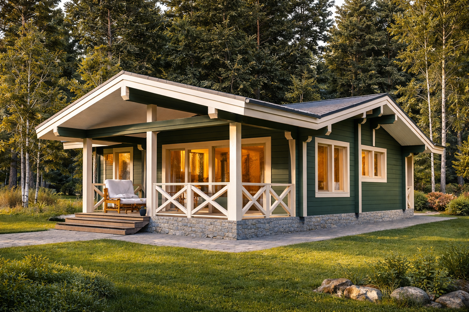 Дом из клееного бруса «Таруса» | ЭкоТех