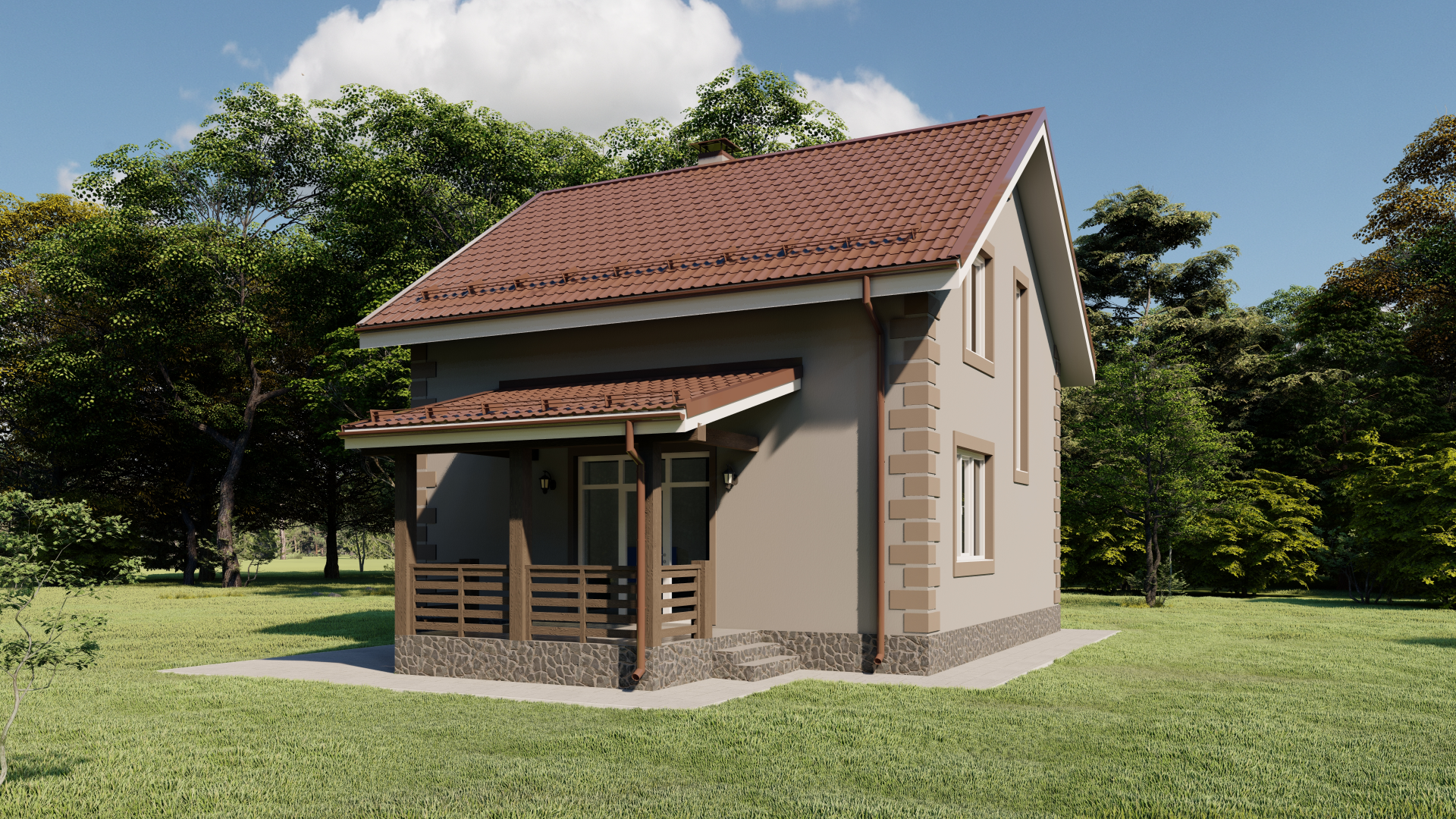 Дом по проекту «ЗС 607-20» - Золотое Сечение