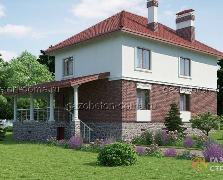 Дом из газобетона Проект ГБ-225