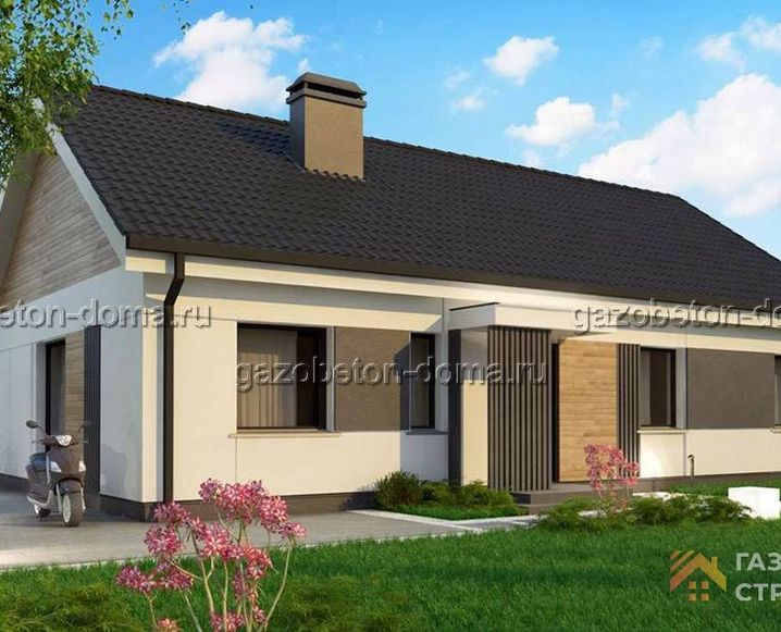 Дом из газобетона Проект ГБ-205