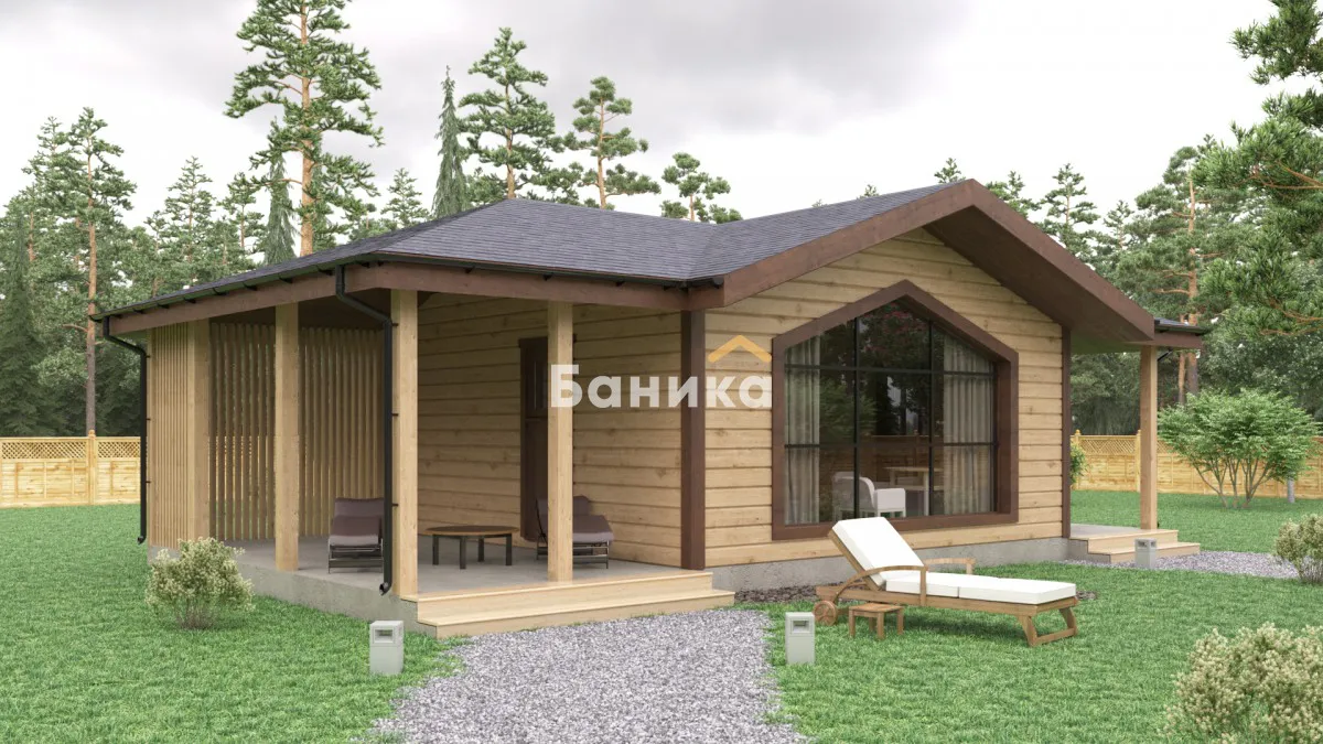 Каркасная баня «КБ-6