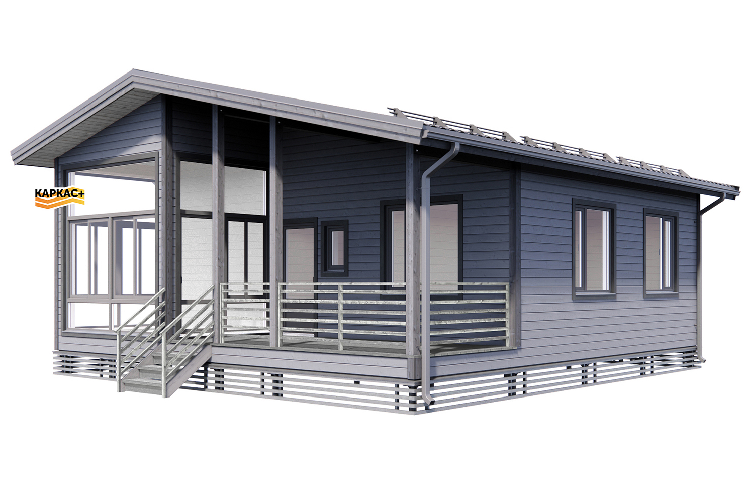 Проект каркасного дома КП-66