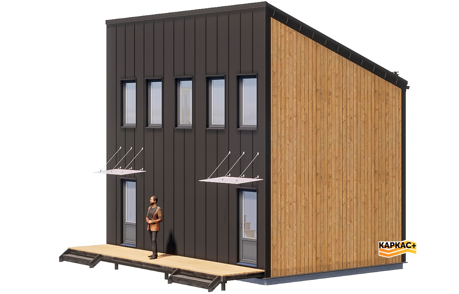 Проект каркасного дома КП-81