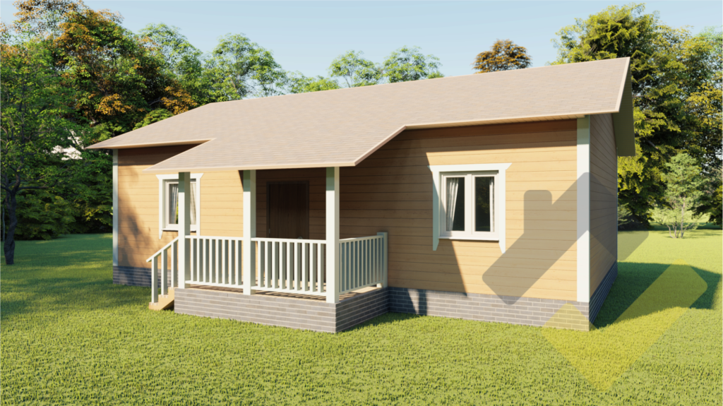 Строительство каркасного дома 11х8 "Велегож" под ключ