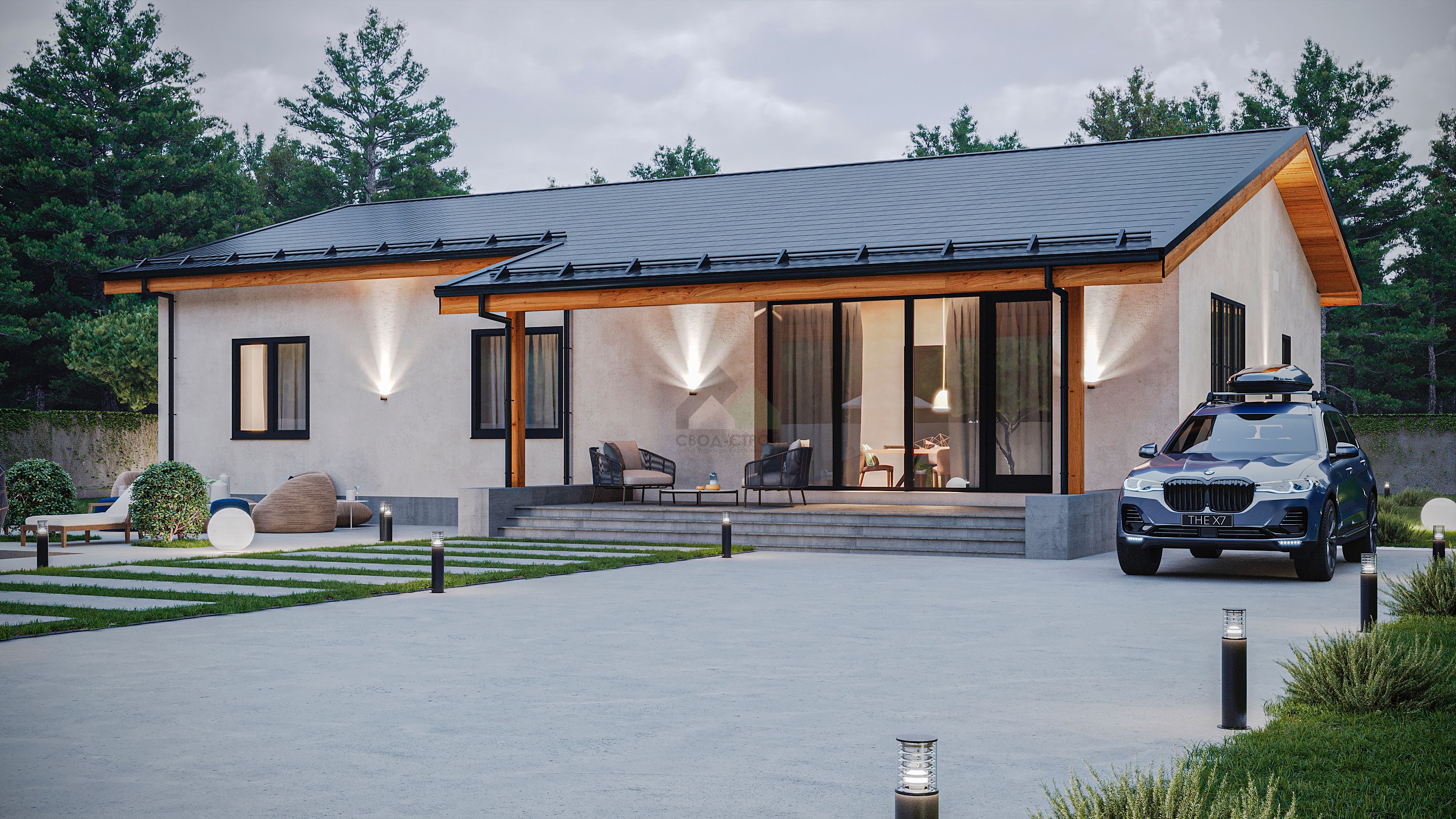 Дом из керамических блоков С-158 КЕ «Вдохновение»