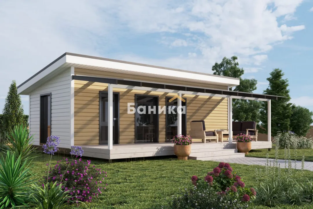 Каркасная баня «КБ-8