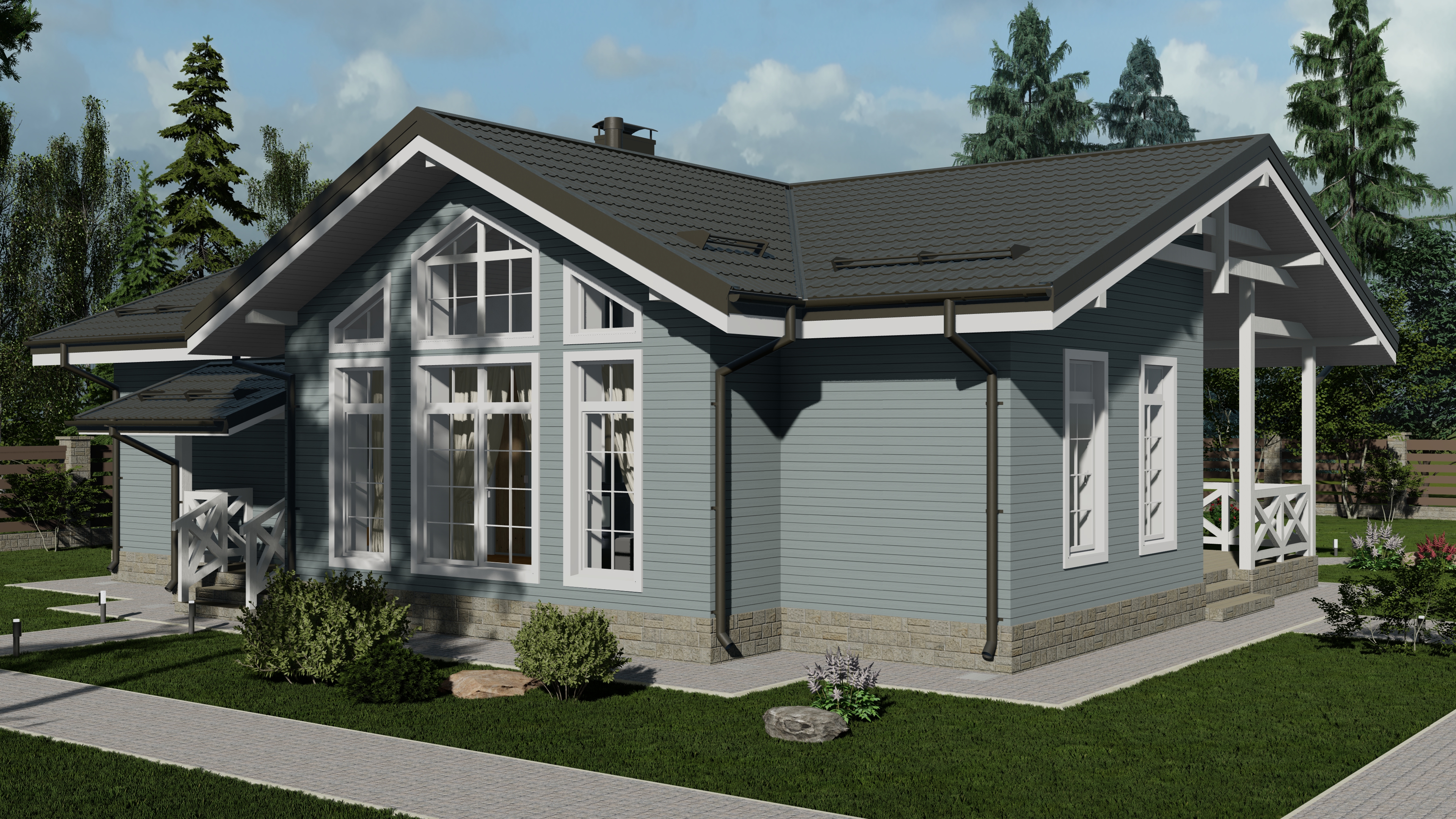 Дом по проекту «ЗС 212-23» - Золотое Сечение