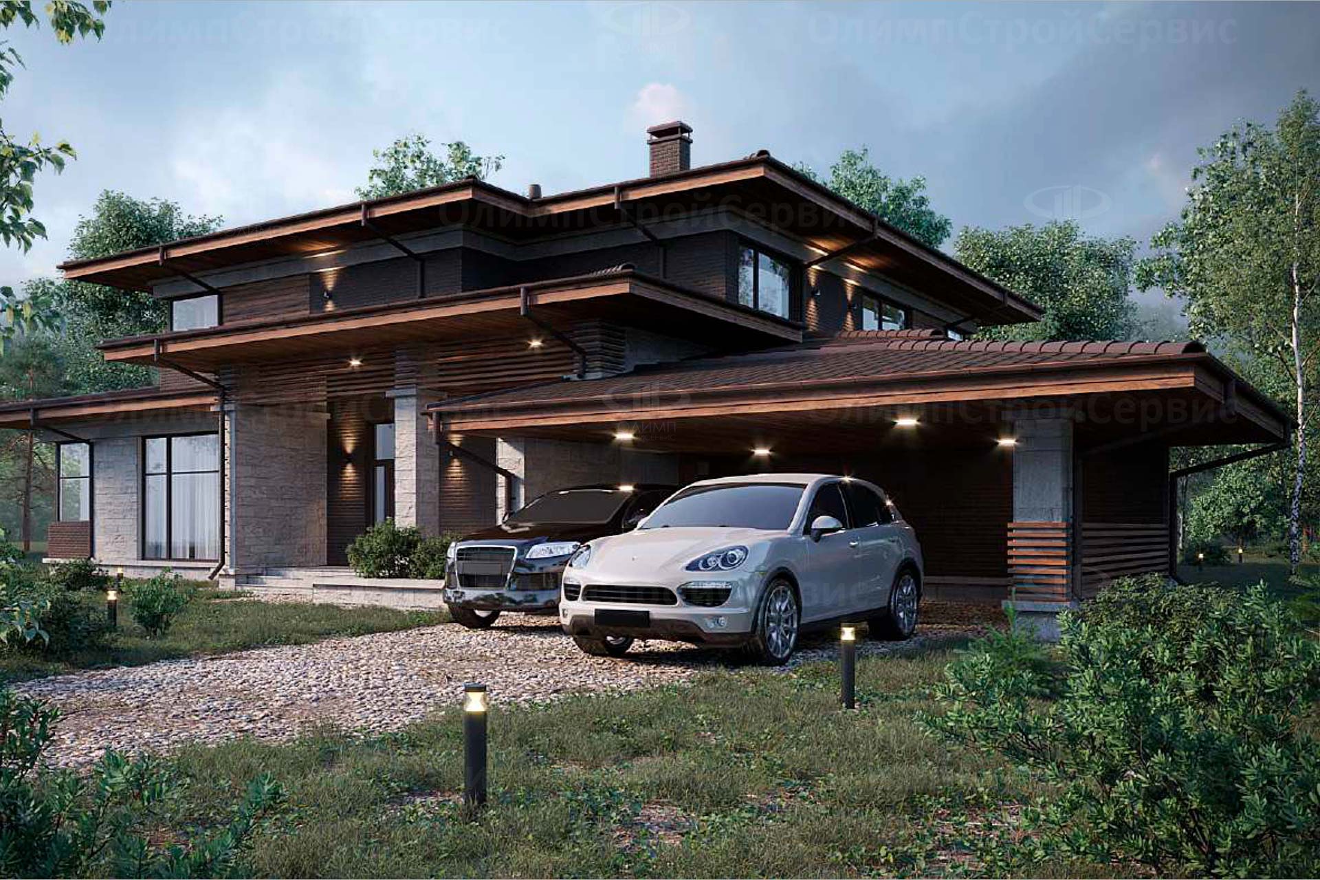 Двухэтажный дом в стиле Райта «Далс»