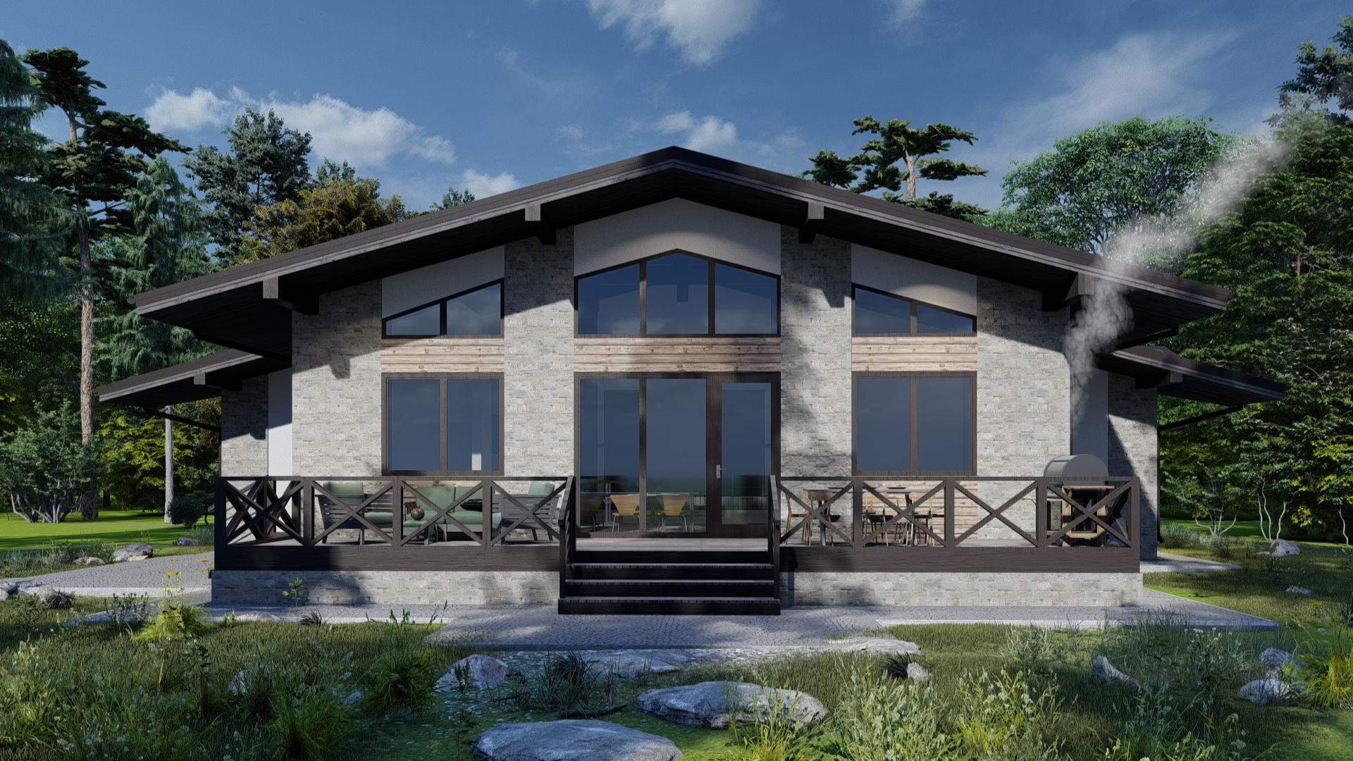 Дом по проекту «ЗС 16-16» - Золотое Сечение