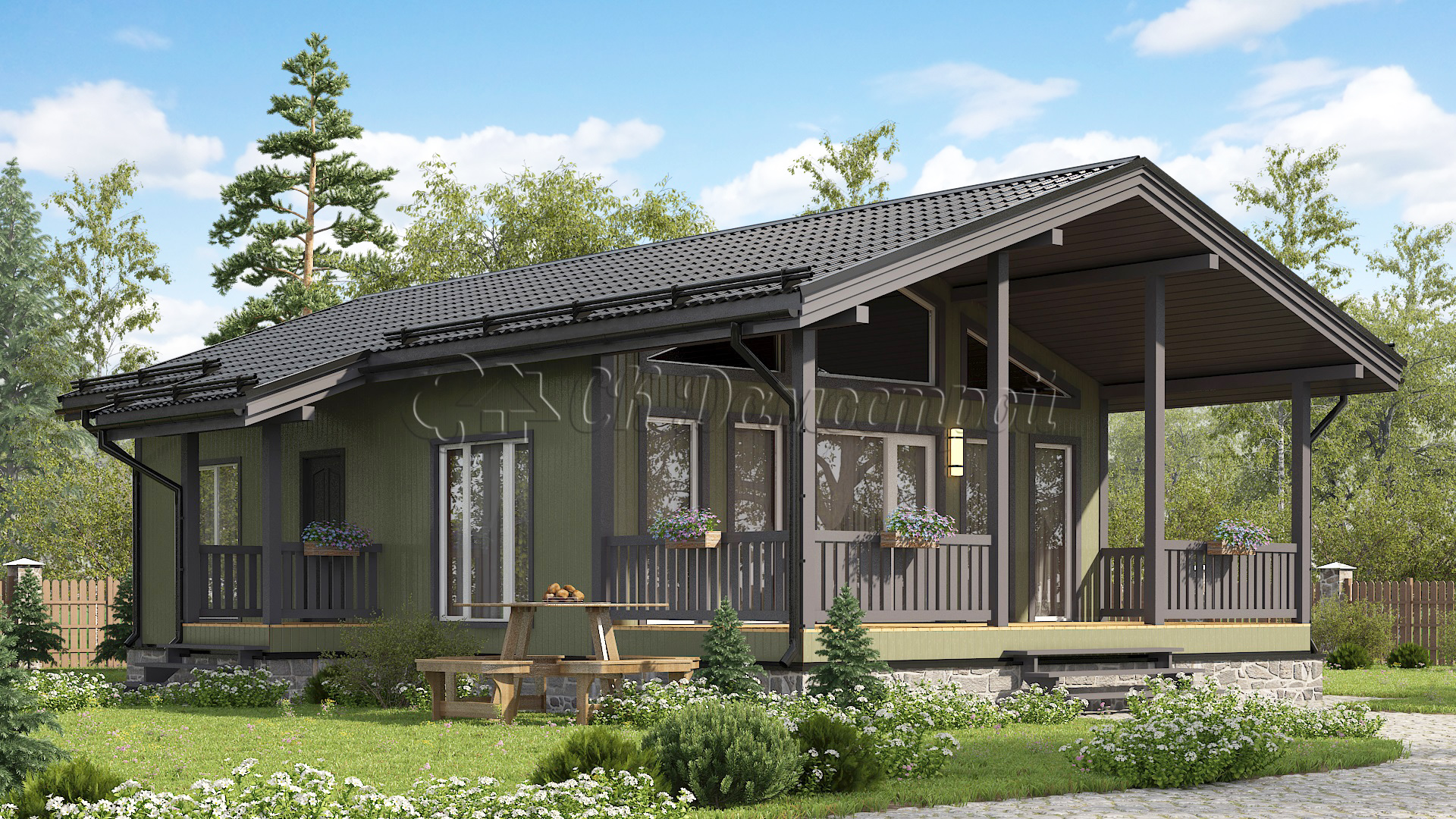 Дом «Яромиров» 8х13 м