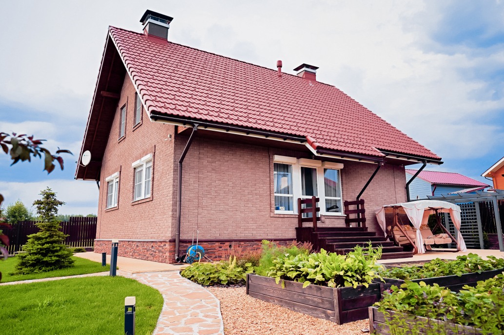 Проект каркасного дома с мансардой Бавария S+ под ключ от компании БАКО