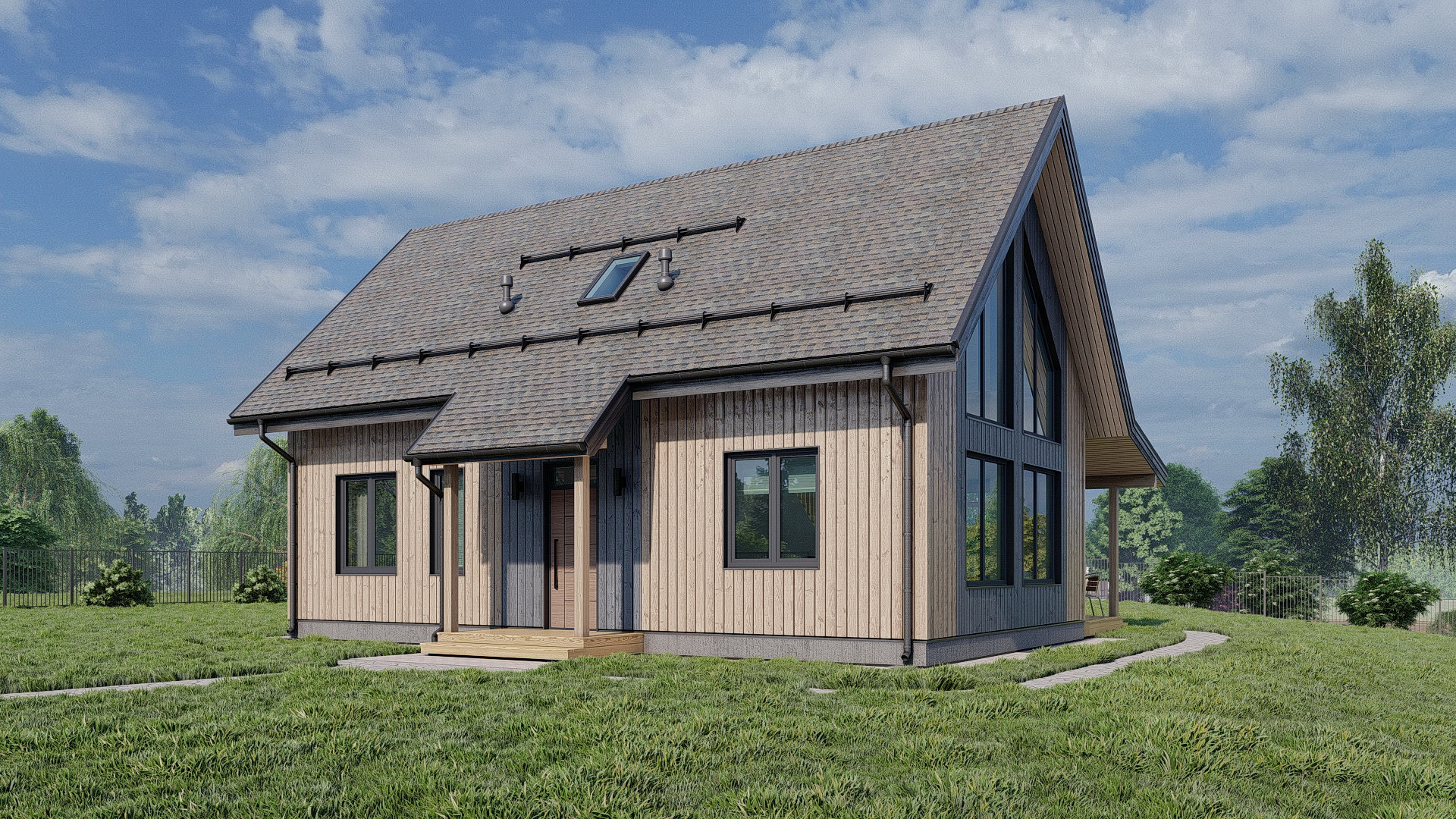 Дом каркасный "Декервил"