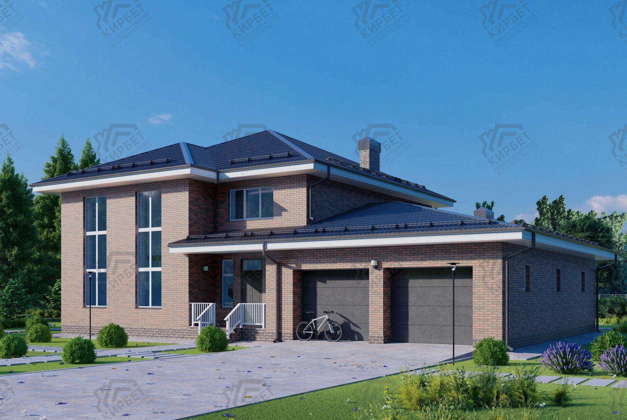 Проект дома из газоблоков 20х16 ГББ-344: цена 12213000 руб.