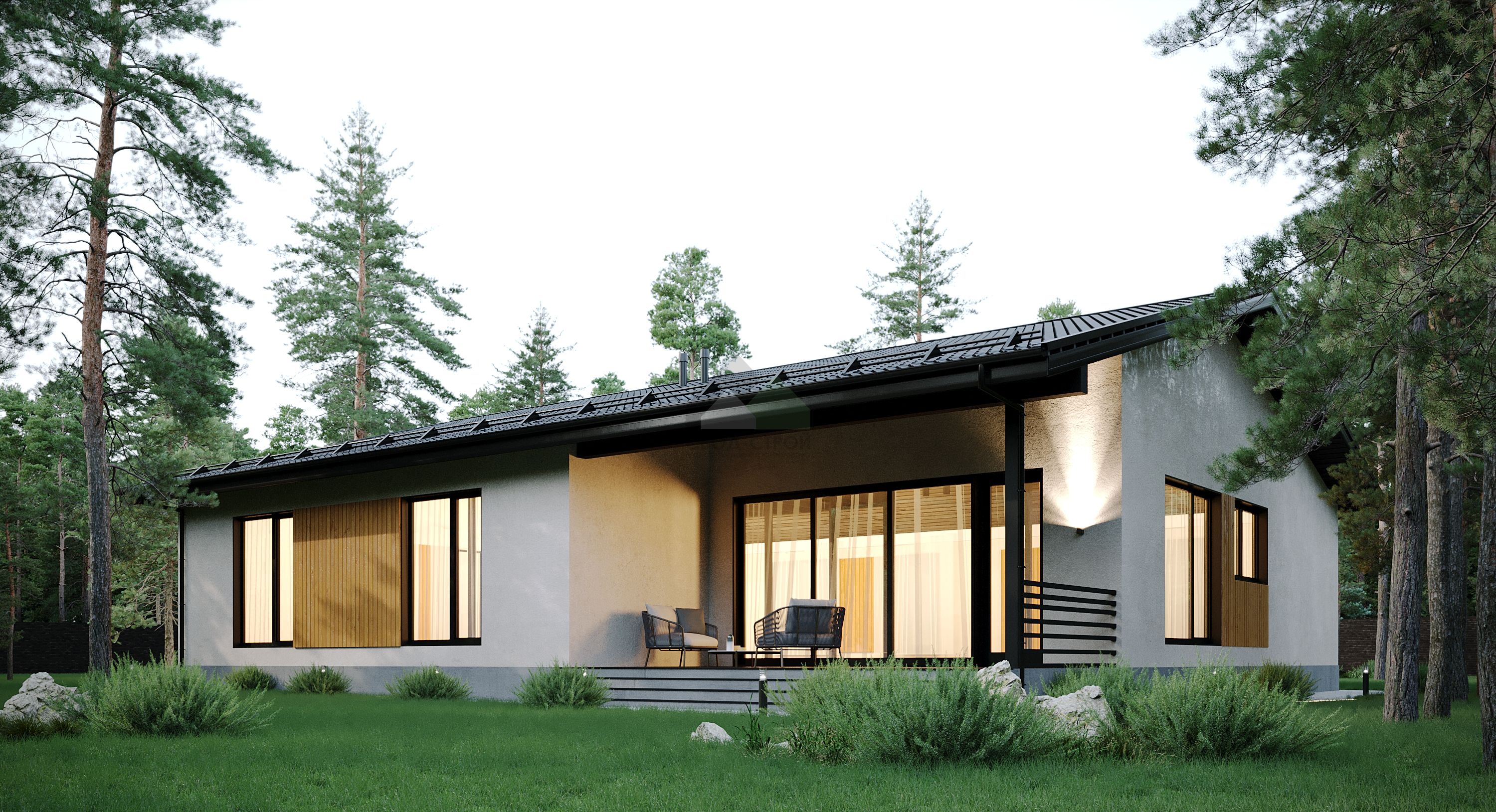 Каркасный дом С-231 КР «Дюна»