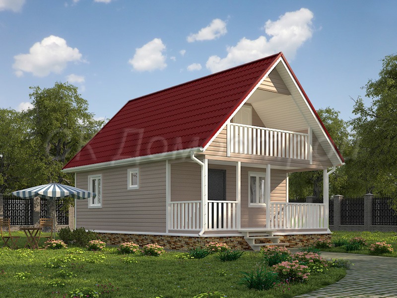 Дом «Соколов» 6х9 м