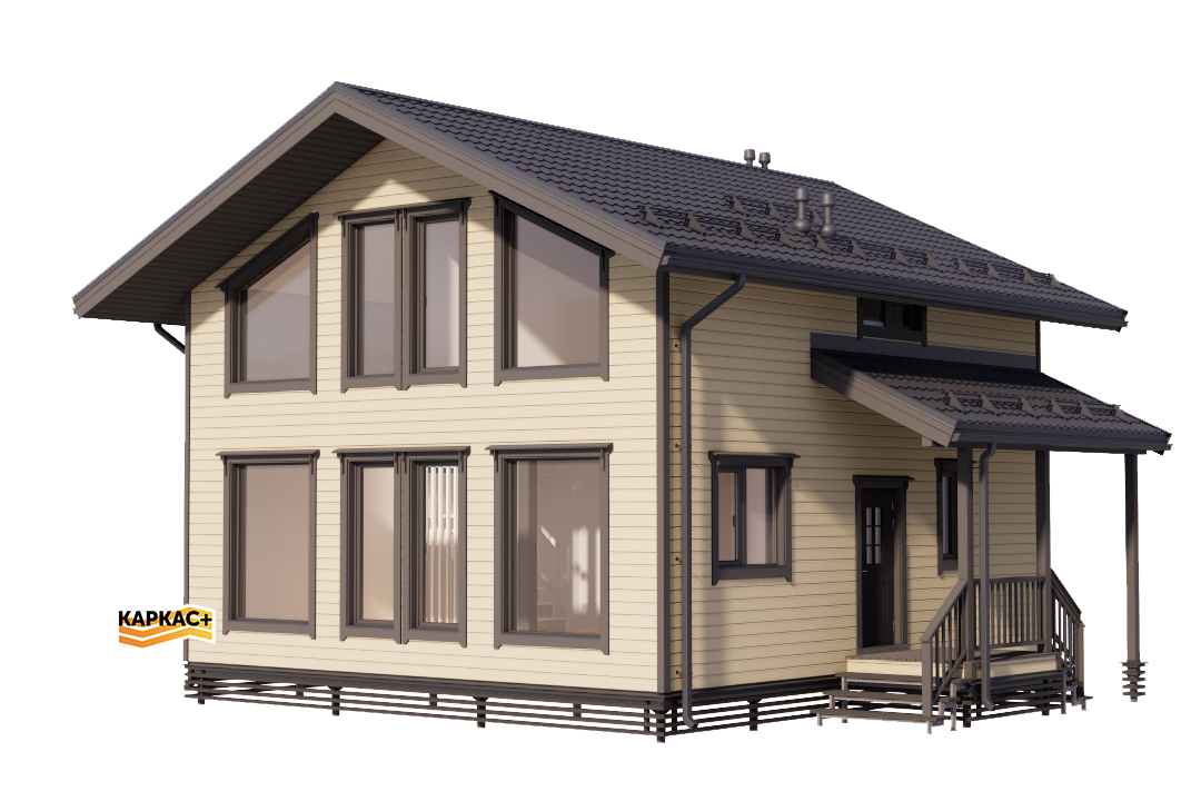 Проект каркасного дома КП-02ВС