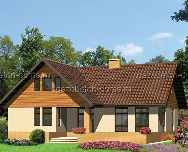 Дом из газобетона Проект ГБ-239