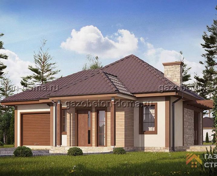 Дом из газобетона Проект ГБ-216