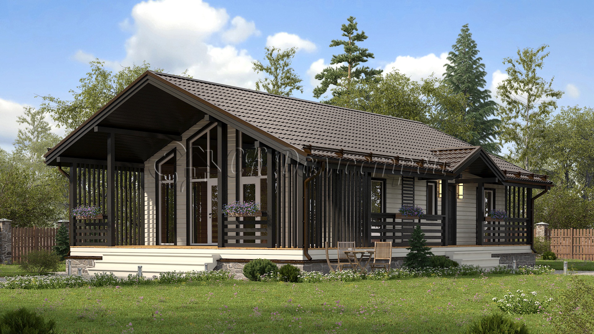 Дом «Анатольев» 9х14 м