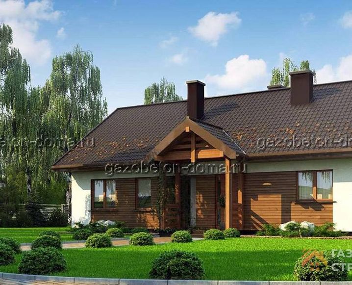 Дом из газобетона Проект ГБ-244