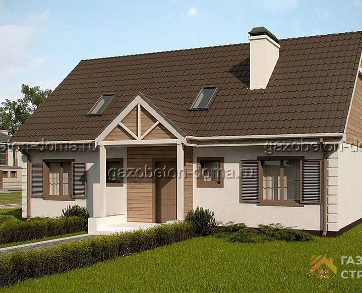 Дом из газобетона Проект ГБ-213