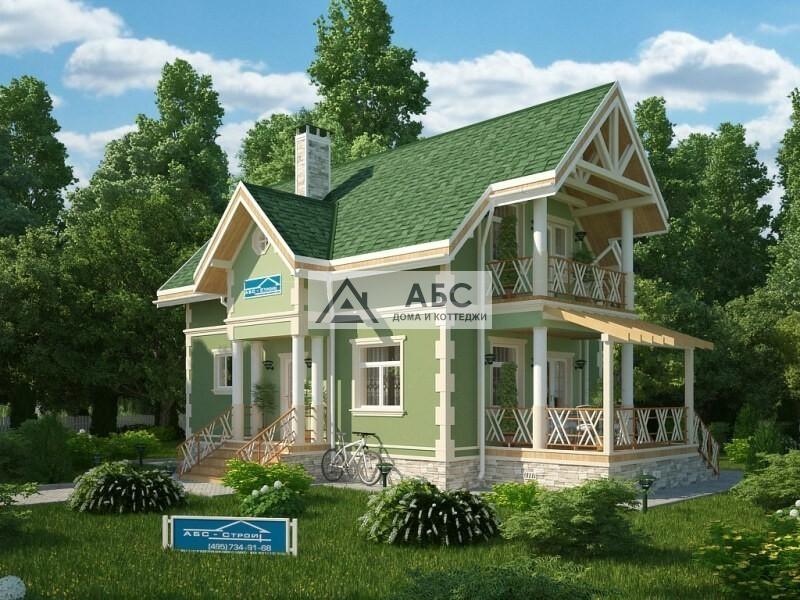 Проект одноэтажного коттеджа "Еловый" из газобетона
