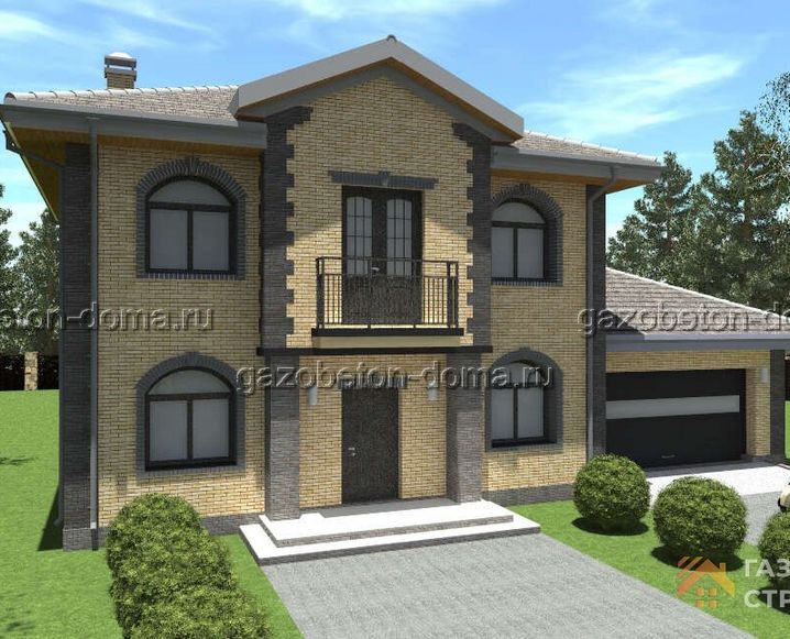 Дом из газобетона Проект ГБ-2