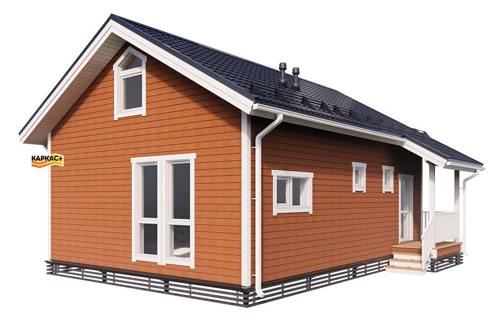Проект каркасного дома КП-60М