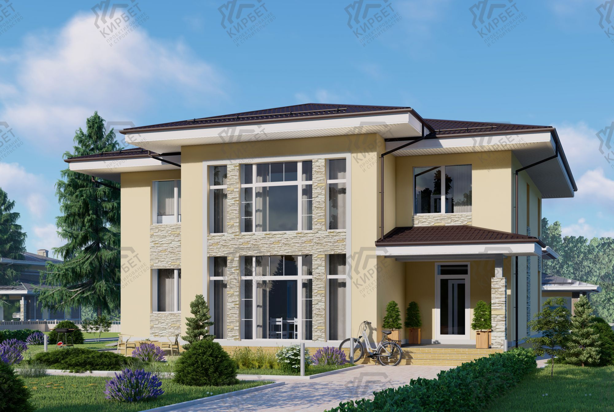 Проект дома из газоблоков 14х13 ГББ-249: цена 10314000 руб.