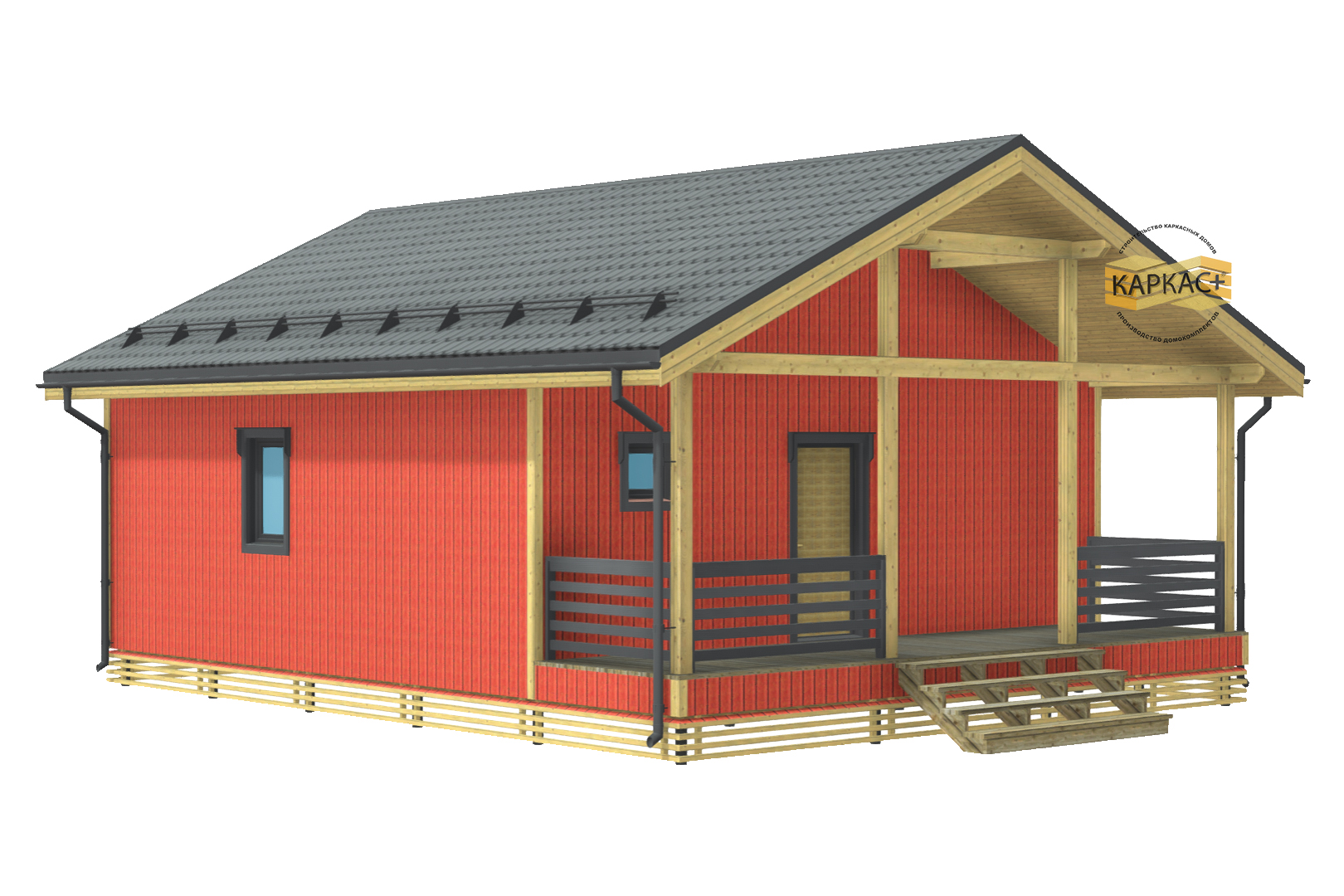 Проект каркасного дома КП-64
