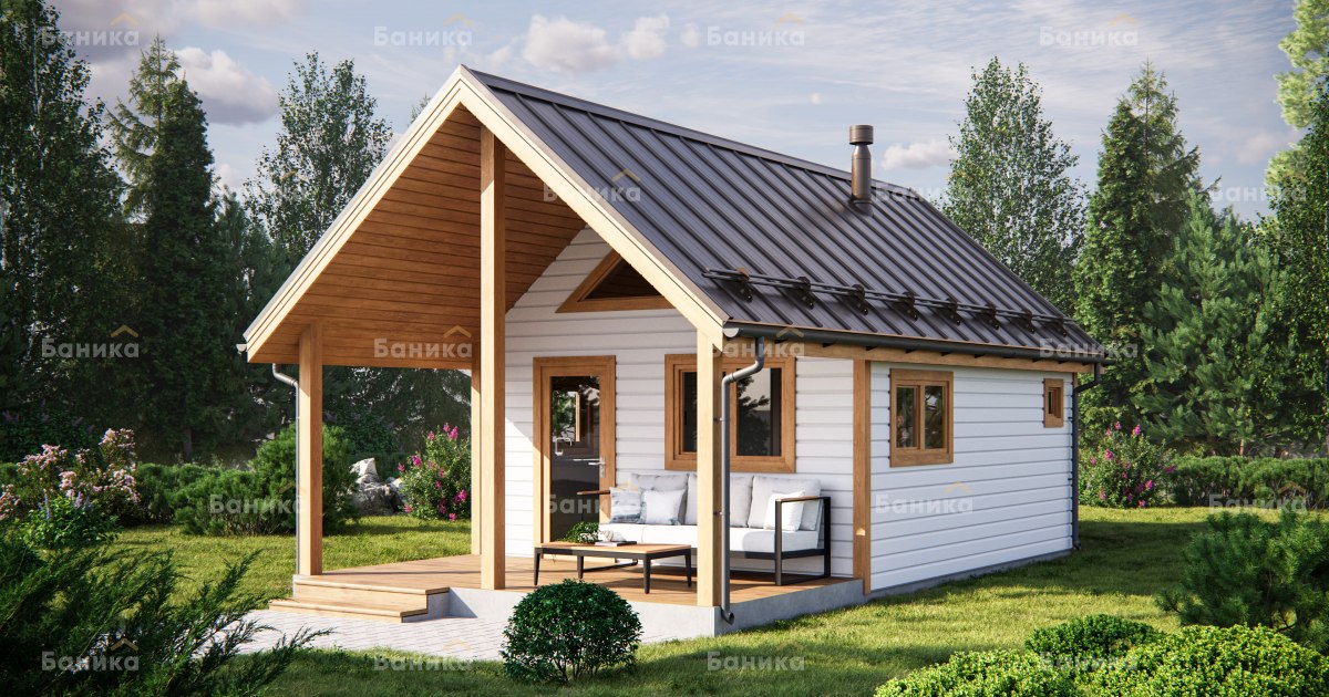 Каркасная баня «КБ-56