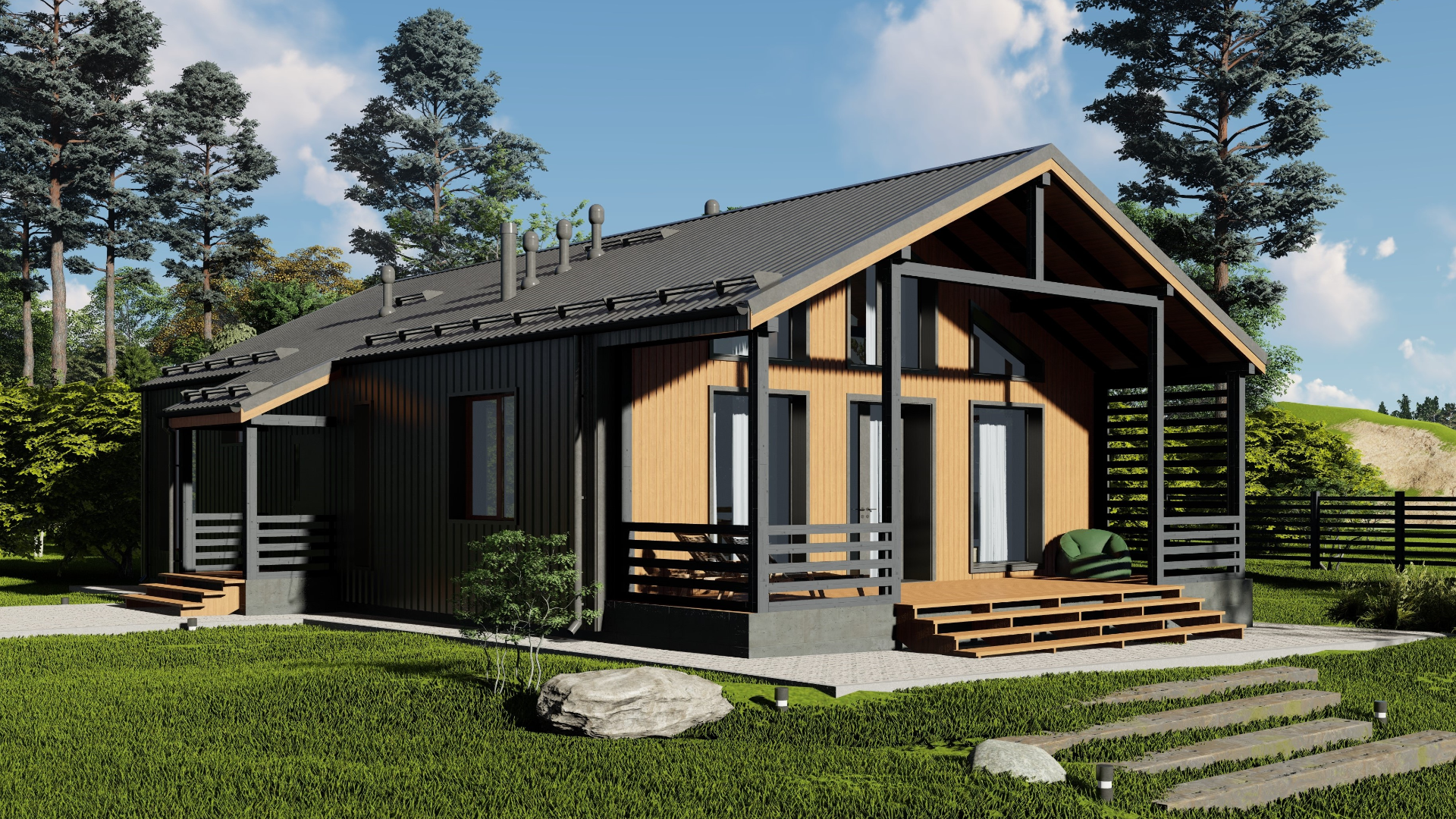 Дом по проекту «ЗС 199-24» - Золотое Сечение