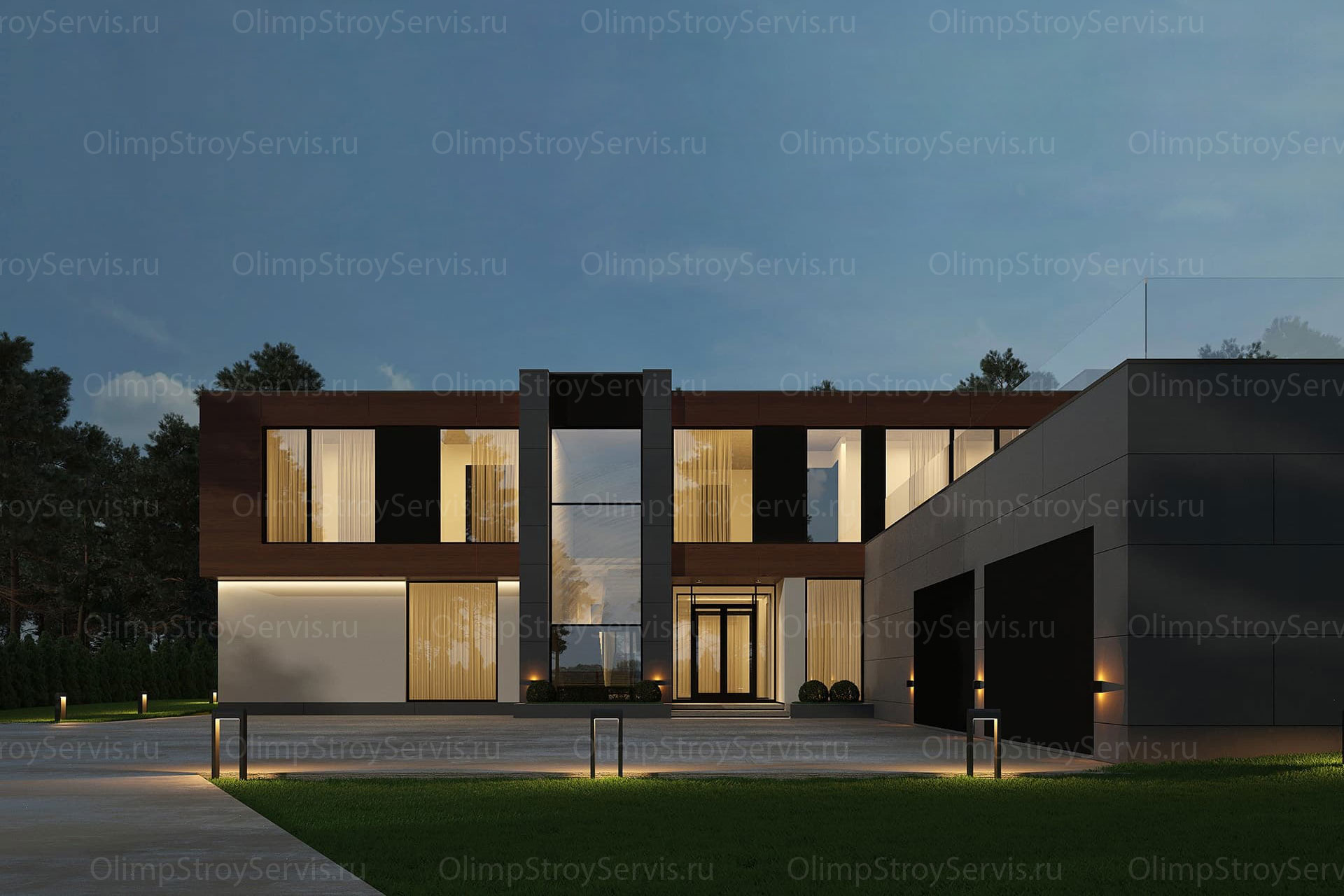 Коттедж современном в стиле «Фрайбург»