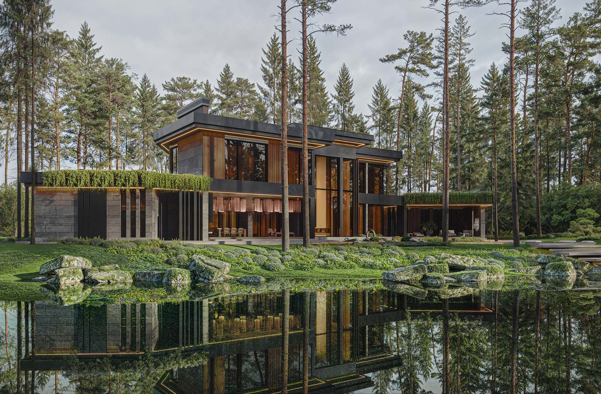 Двухэтажный дом у озера «MARIBOR»