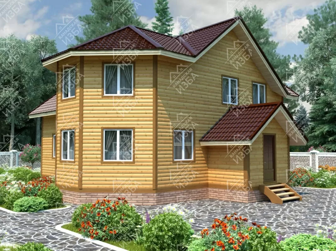 Дом из бруса 11х12 «Атлант» Проект и цена строительства в Москве