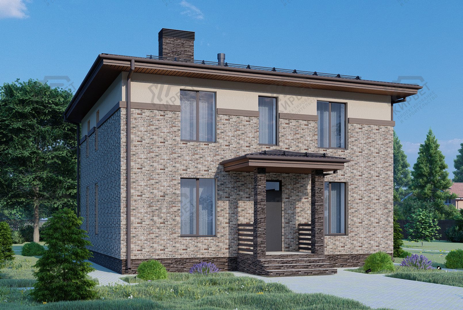 Проект дома из газоблоков 10х15 ГББ-190: цена 8288000 руб.