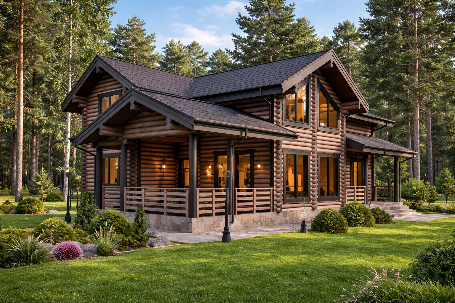 Дом из бревна "Аристово" | ЭкоТех