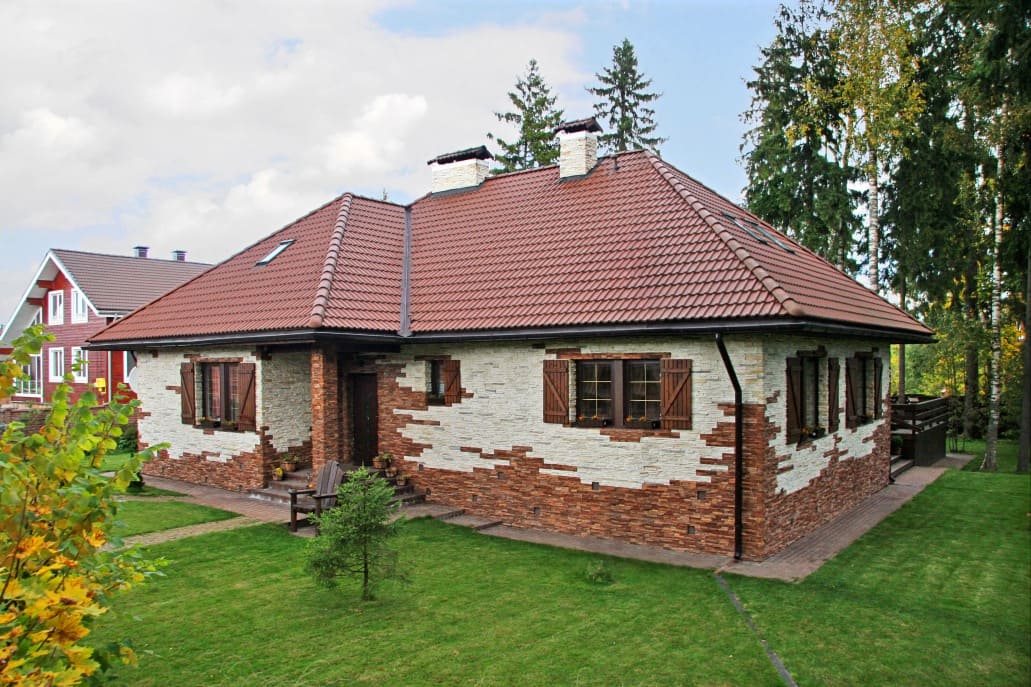 Проект каркасного дома с мансардой Бунгало 2 M под ключ от компании БАКО