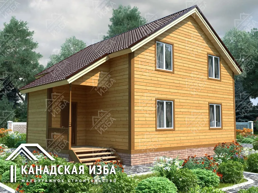 Дом из бруса 9х10 «Садовод 8» Проект и цена строительства в Москве