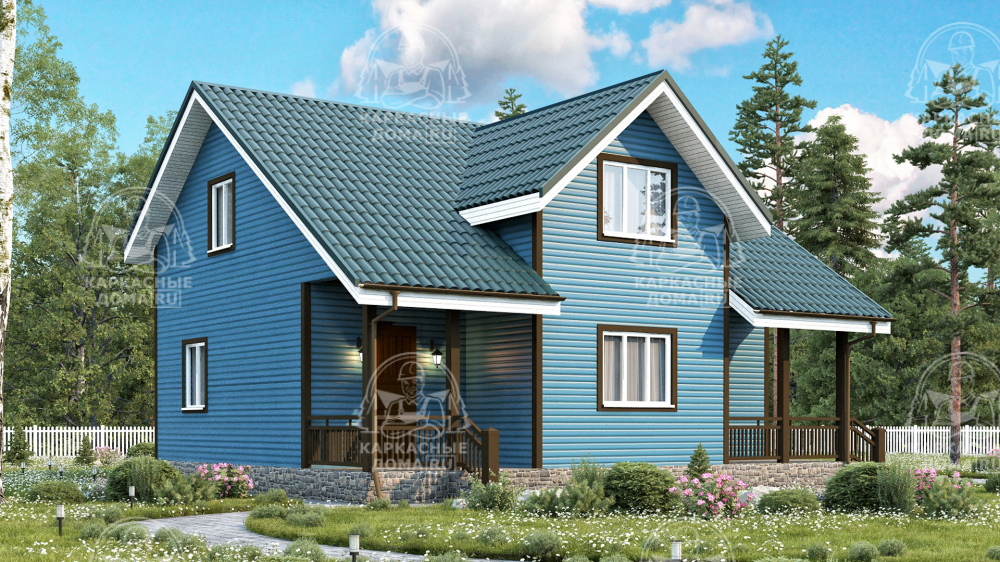 Каркасный дом 10,5×7,5 проект «Гиацинт» Проект "Гиацинт"