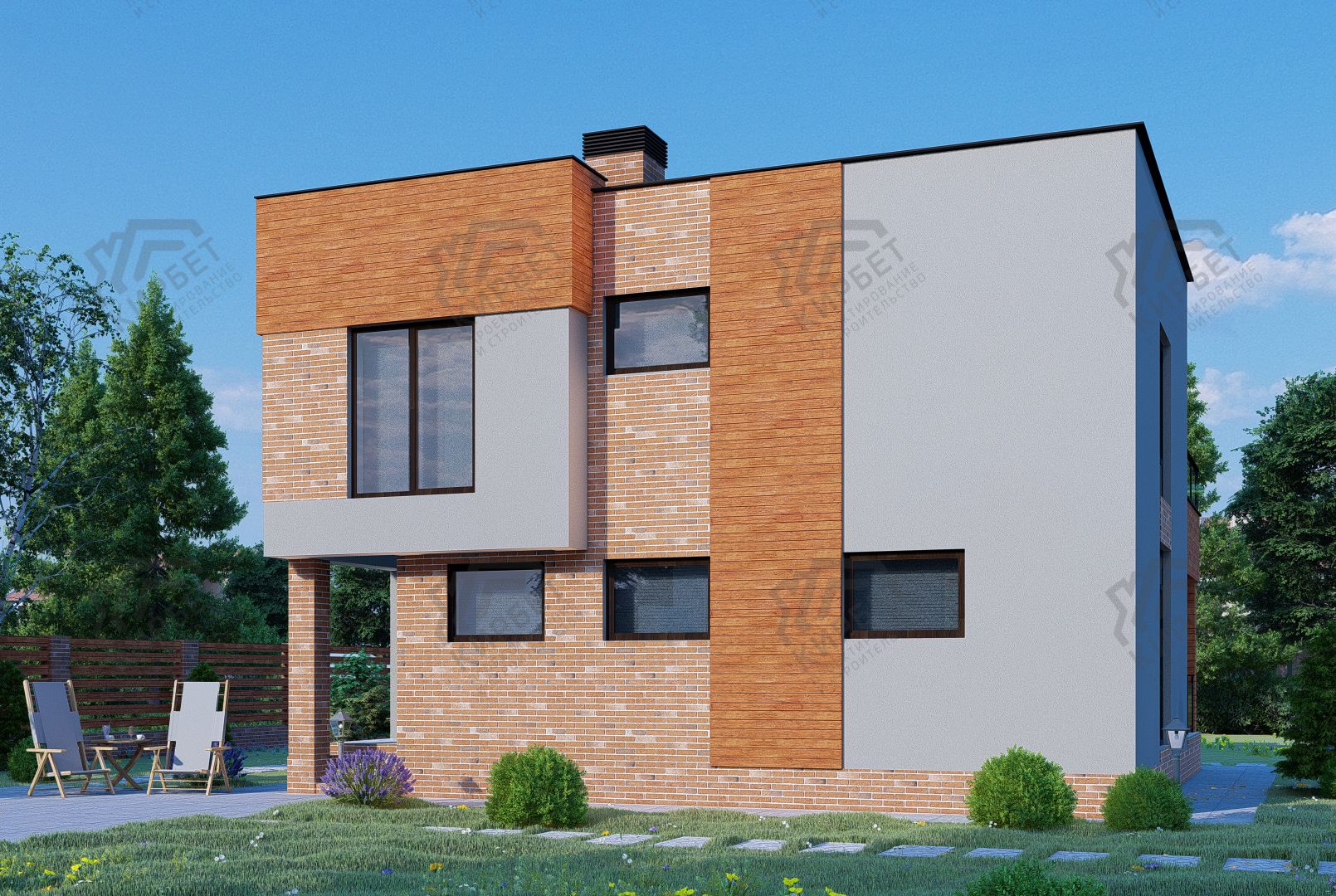 Проект дома из керамоблоков 11х11 ТКБ-177: цена 9452000 руб.