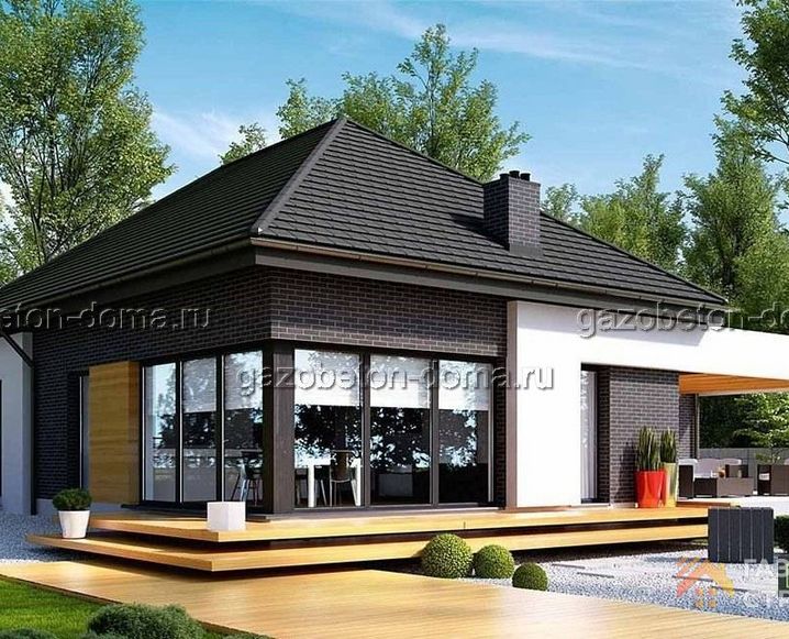 Дом из газобетона Проект ГБ-6