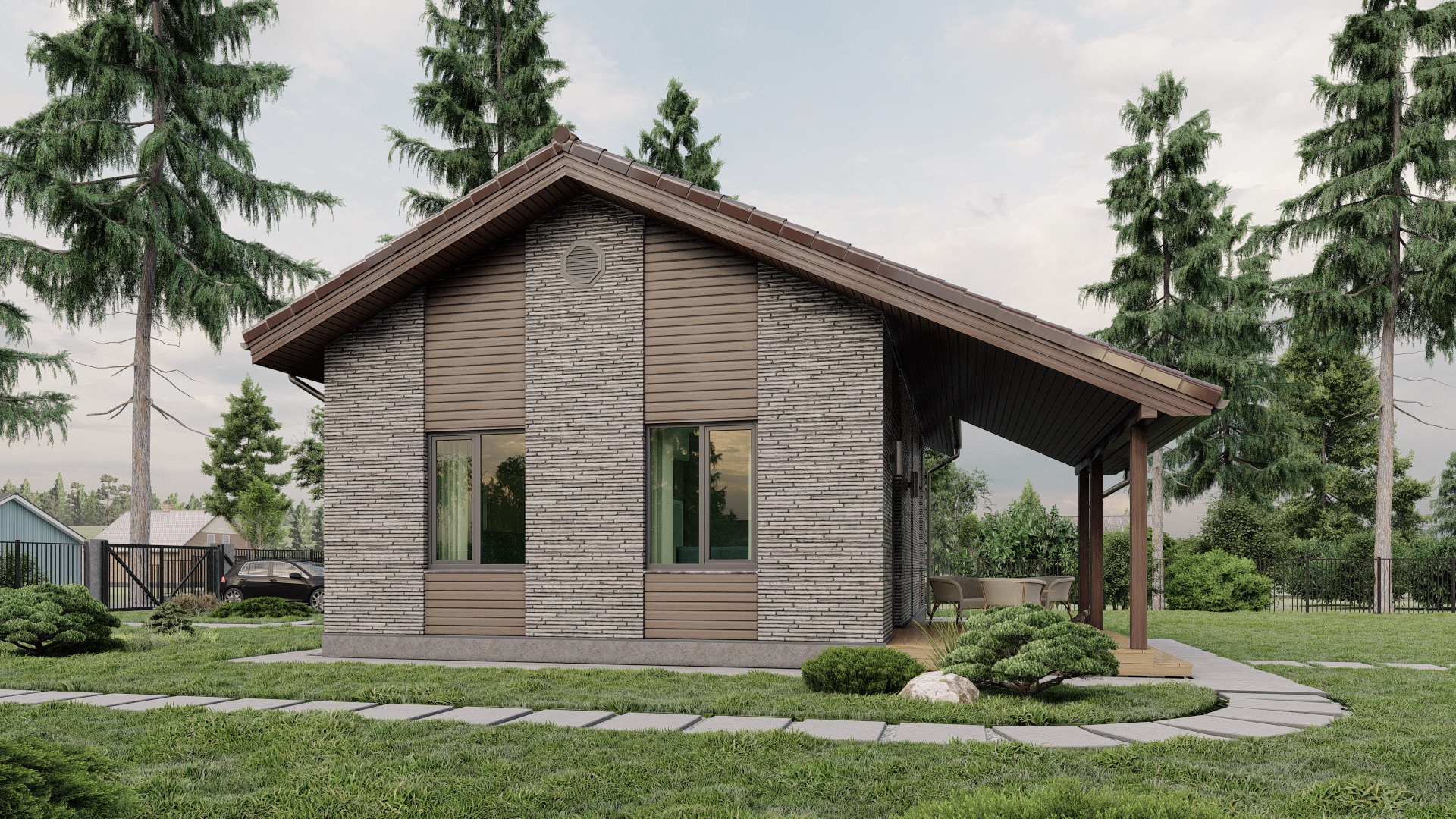 Дом из газобетона "Гладстон - 1"