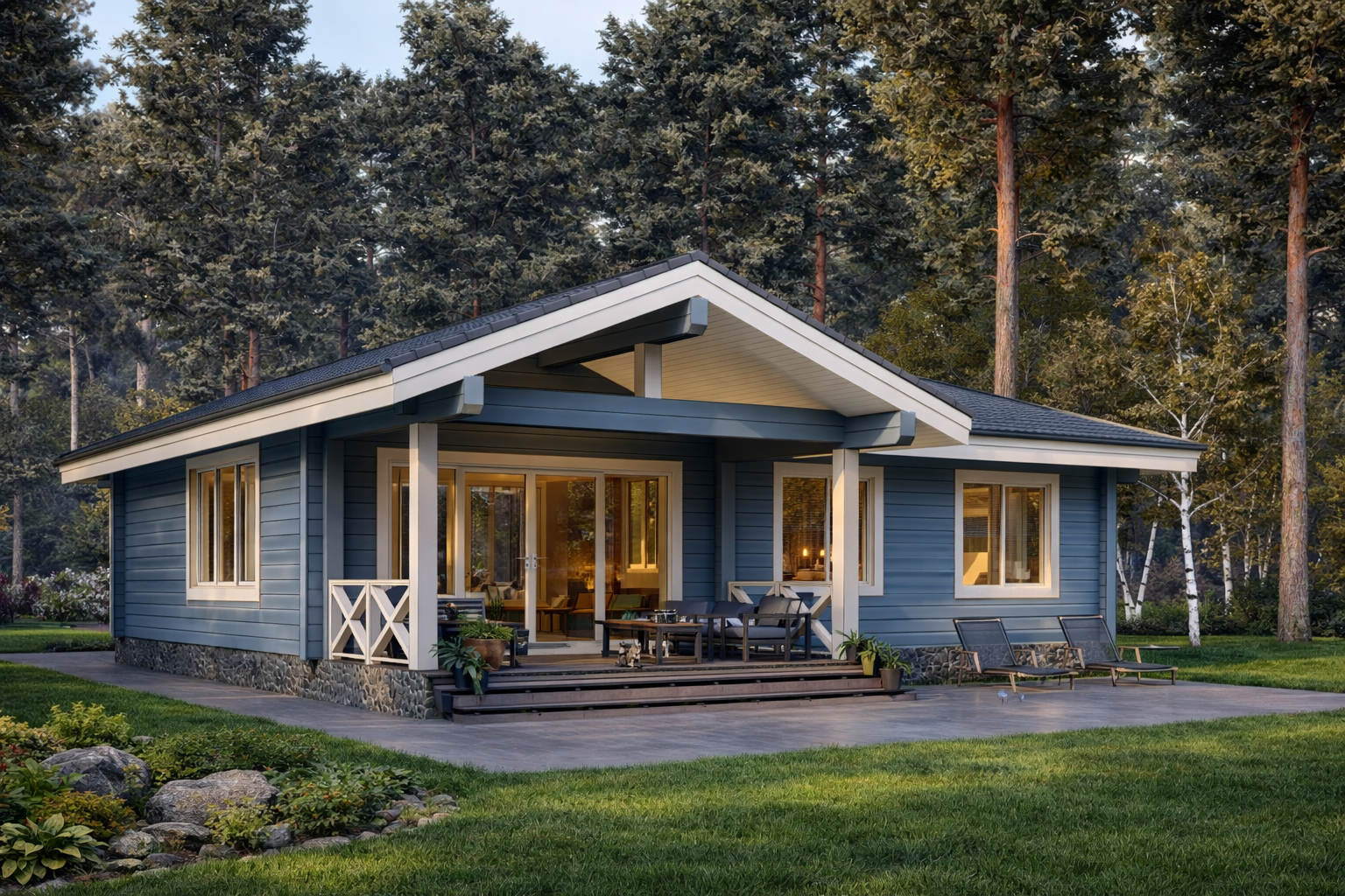 Дом из клееного бруса «Давыдово» | ЭкоТех