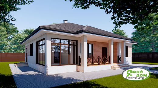 Свод загородные каменные дома из керамоблока