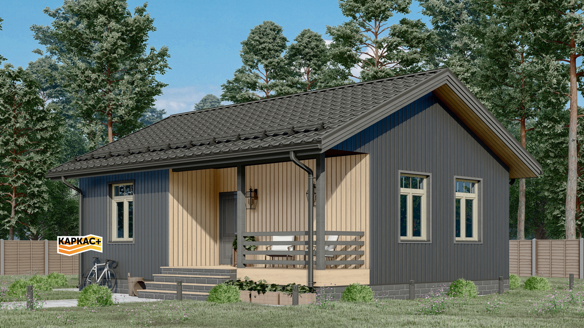 Проект каркасного дома КП-770