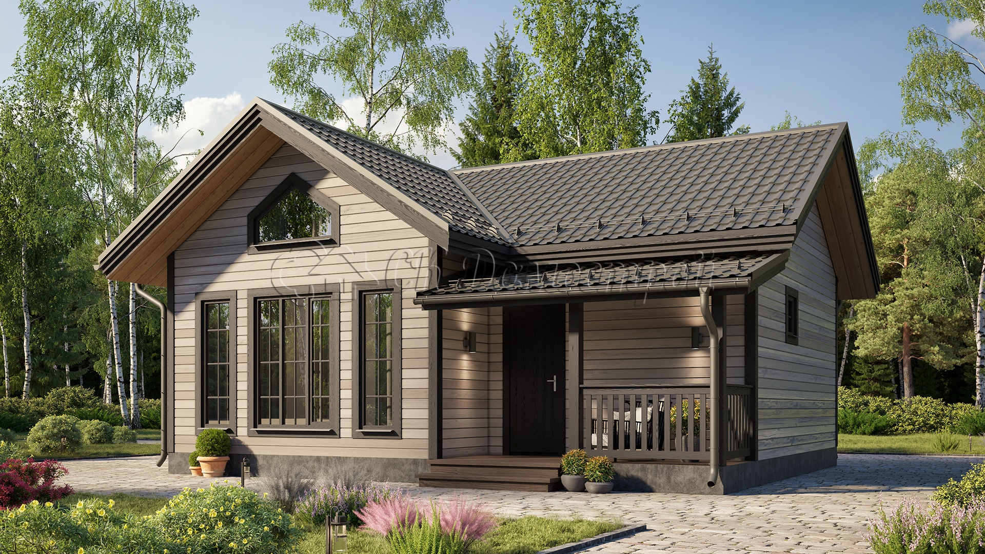 Дом «Давыдов» 7,5х9 м