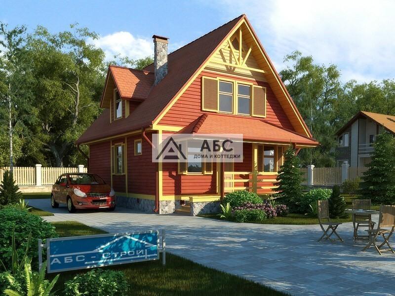 Проект одноэтажного каркасного дома "Веста"