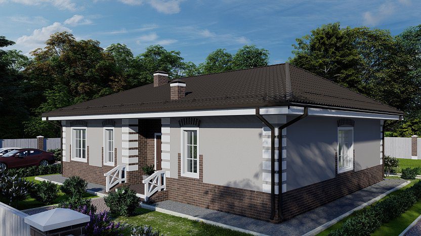 Дом по проекту «ЗС 33-015» - Золотое Сечение