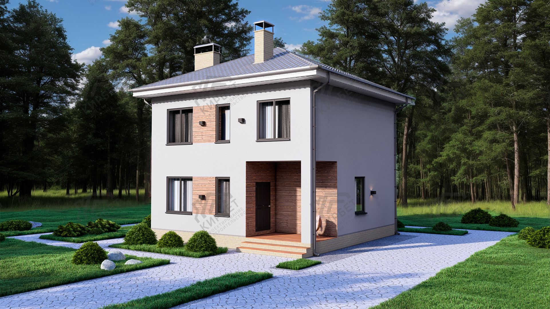 Проект дома из газоблоков 9х9 ГББ-109: цена 5931000 руб.